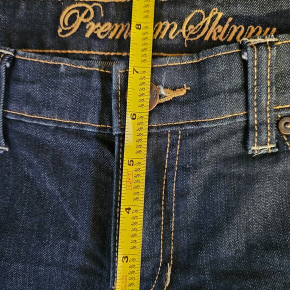 GAP Premium Skinny Dark Blue Jeans Size 6/28 Casual Mid Rise - Picture 7 of 8